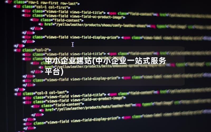 中小企业建站(中小企业一站式服务平台) 中小企业建站(中小企业一站式服务平台)