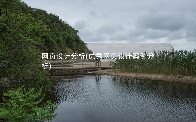 网页设计分析(优秀网页设计案例分析)