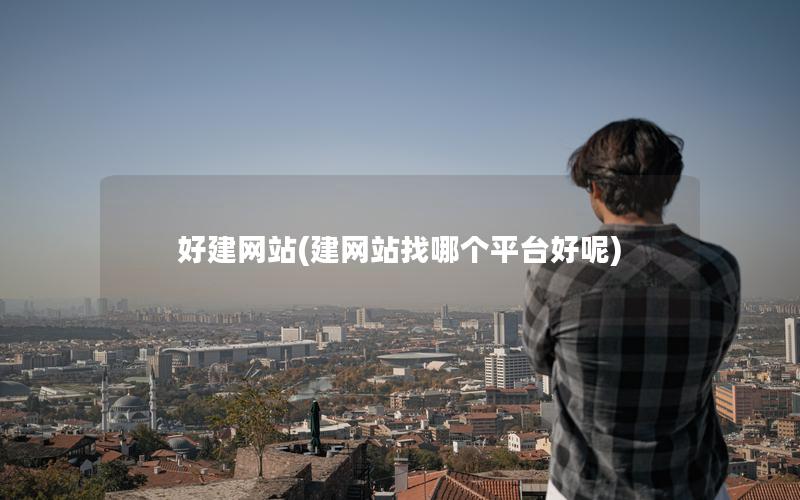 好建网站(建网站找哪个平台好呢)