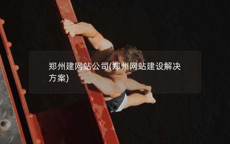 郑州建网站公司(郑州网站建设解决方案)