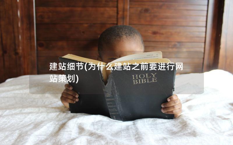 建站细节(为什么建站之前要进行网站策划)