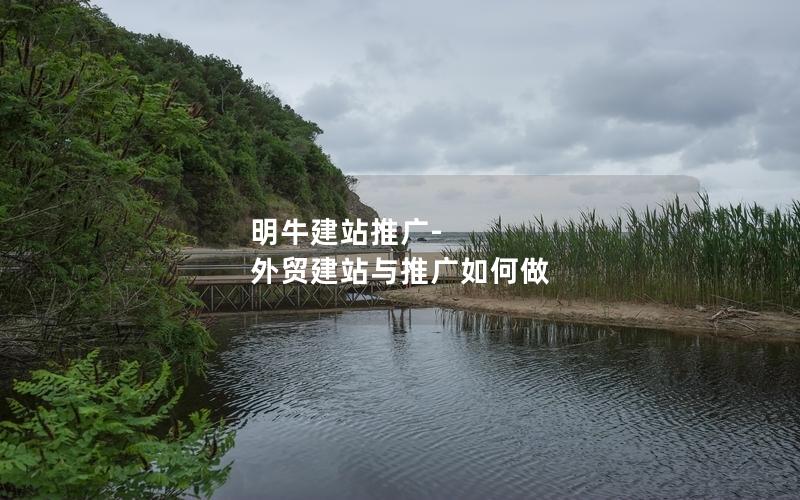 明牛建站推广-外贸建站与推广如何做