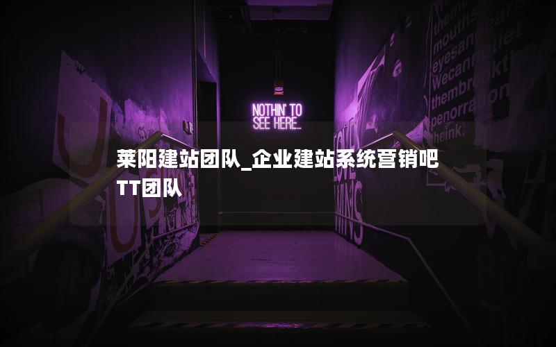 莱阳建站团队_企业建站系统营销吧TT团队