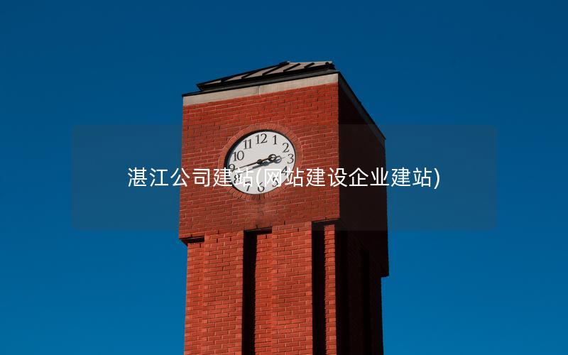 湛江公司建站(网站建设企业建站)