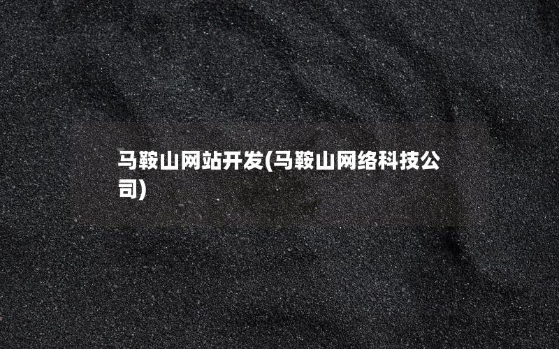 马鞍山网站开发(马鞍山网络科技公司) 马鞍山网站开发(马鞍山网络科技公司)