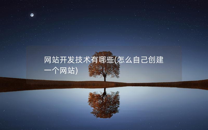 网站开发技术有哪些(怎么自己创建一个网站)